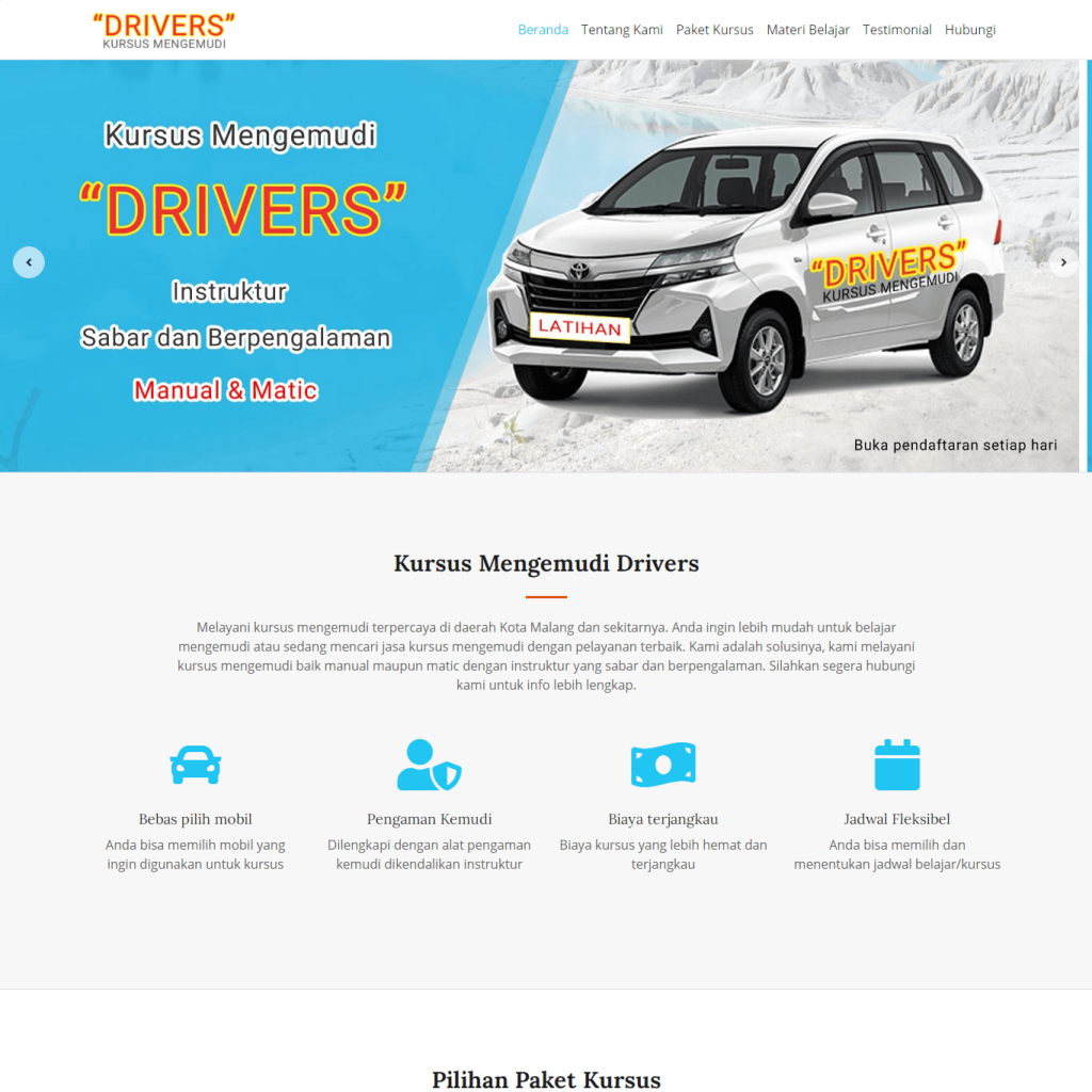 jasa-pembuatan-website-kursus-mengemudi